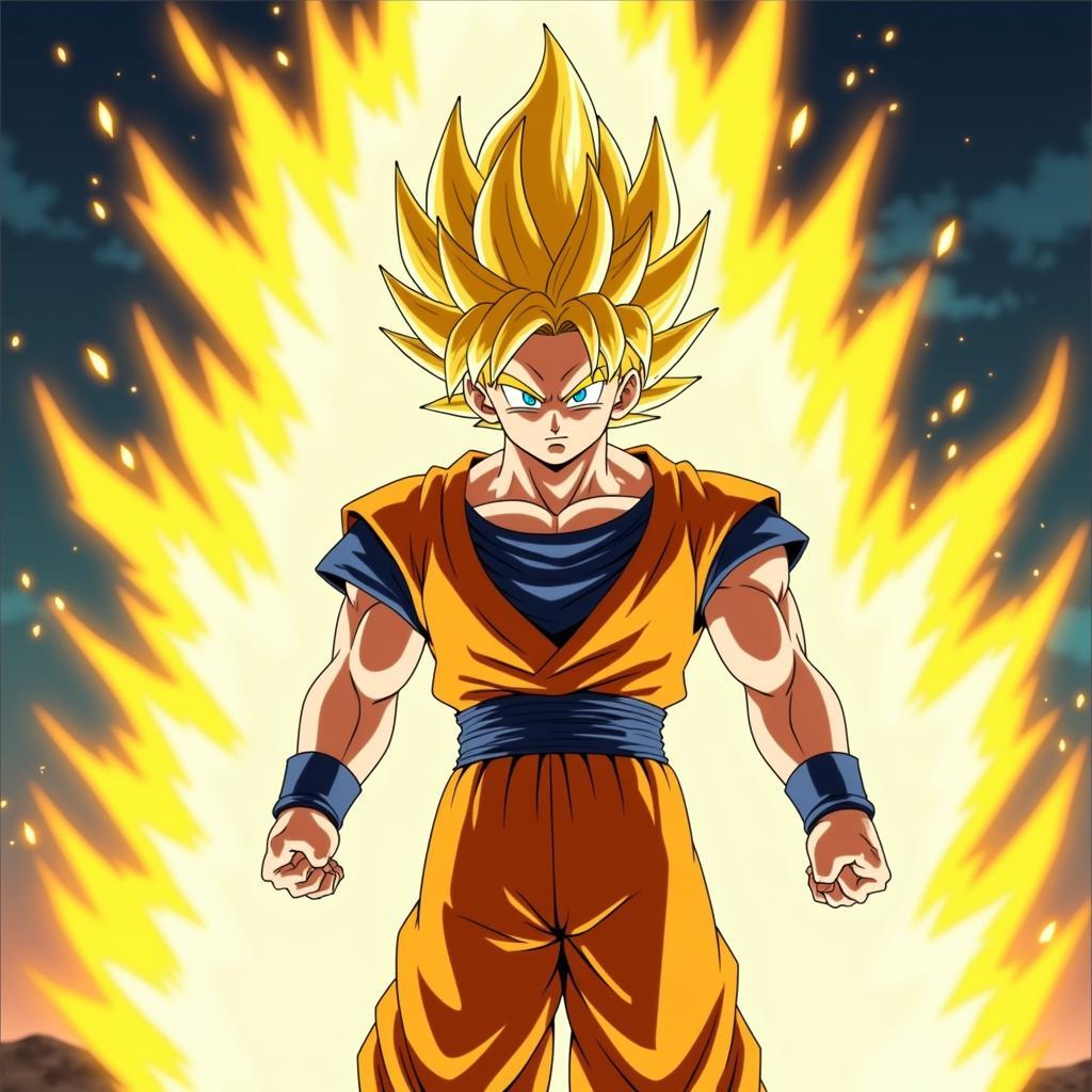 Goku Biến Hình Super Saiyan trong 7 Viên Ngọc Rồng Kai Phần 2