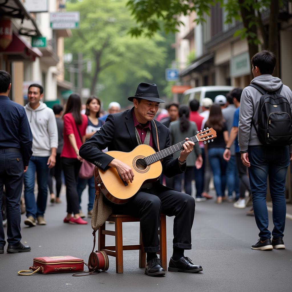 Anh Tuấn nghệ sĩ đường phố