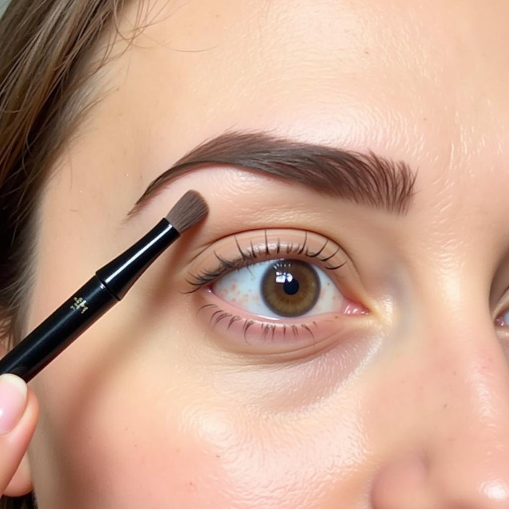 Applying Benefit Brow Zings Wax