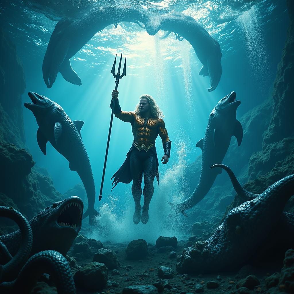 Aquaman chiến đấu dưới nước trên Zing TV