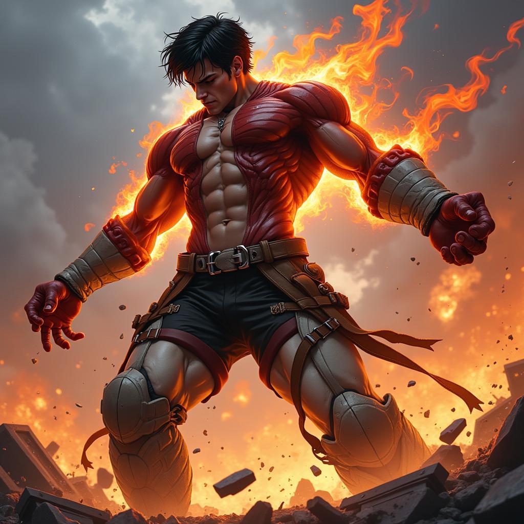 Eren Yeager biến thành Titan trong Attack on Titan Zing T