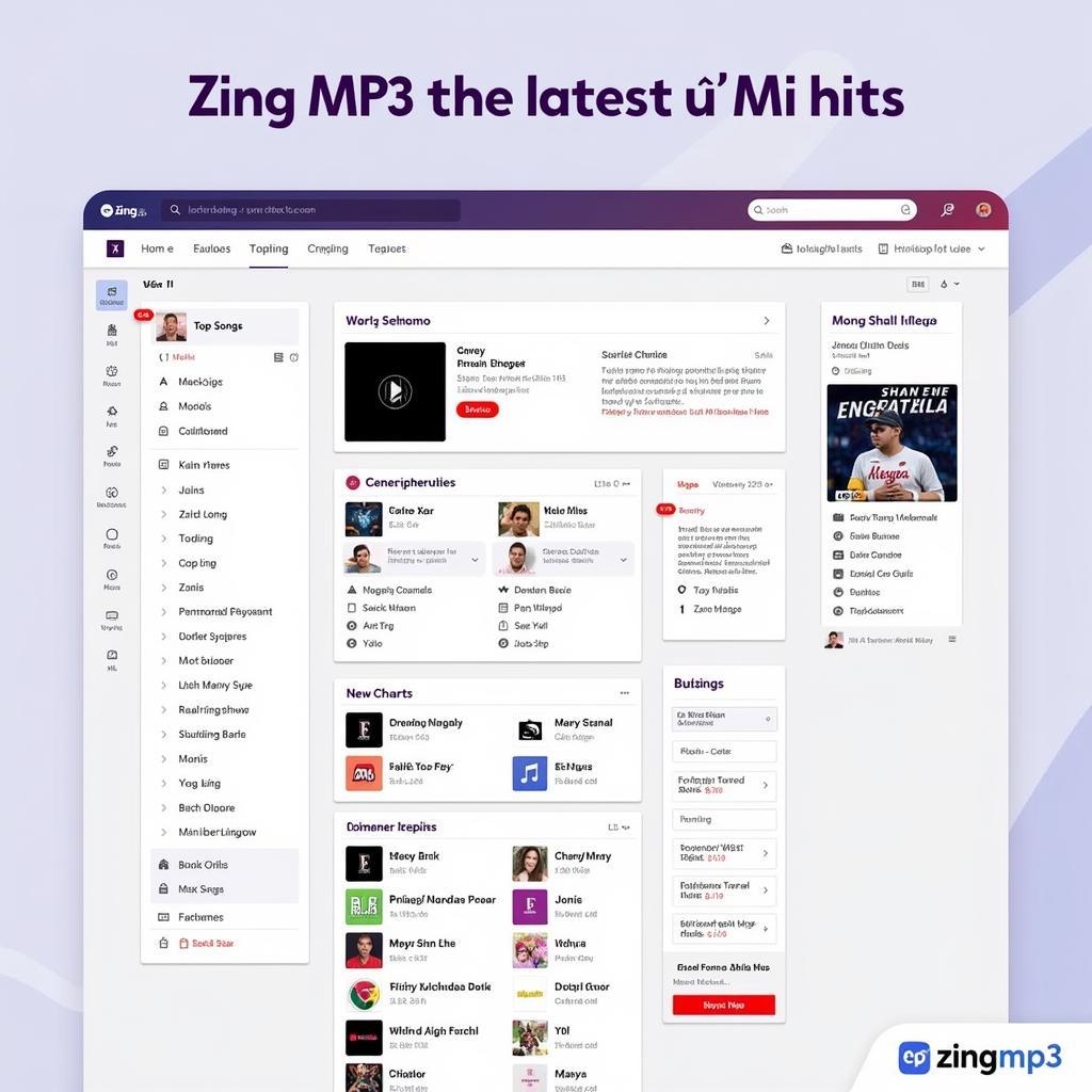 Bảng xếp hạng nhạc Âu Mỹ MP3 Zing VN - Giao diện thân thiện, dễ sử dụng