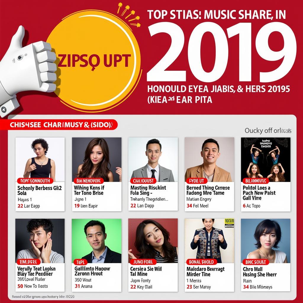 Bảng xếp hạng nhạc Hoa 2019 Zing MP3 - Hình ảnh minh họa