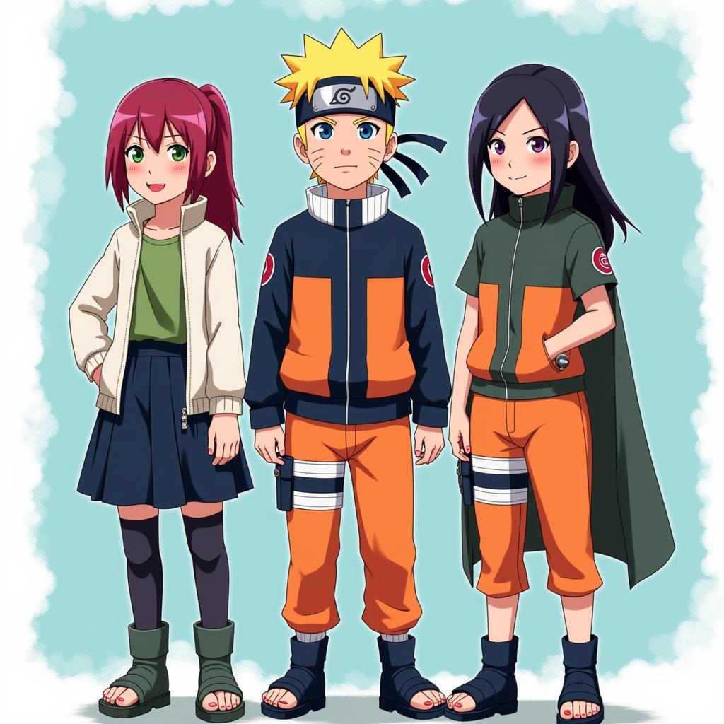 Bộ ba Boruto, Sarada và Mitsuki trong tập 40