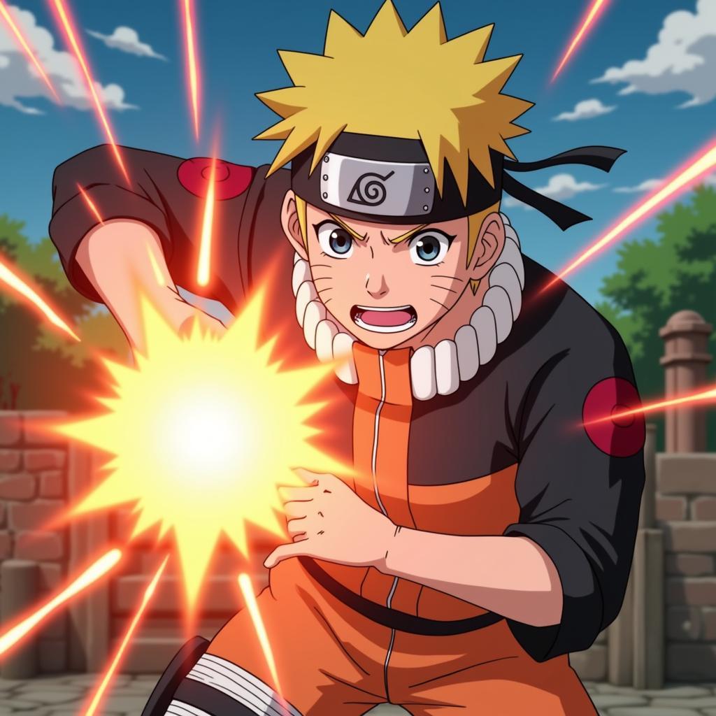 Boruto Uzumaki sử dụng Rasengan trong tập 32