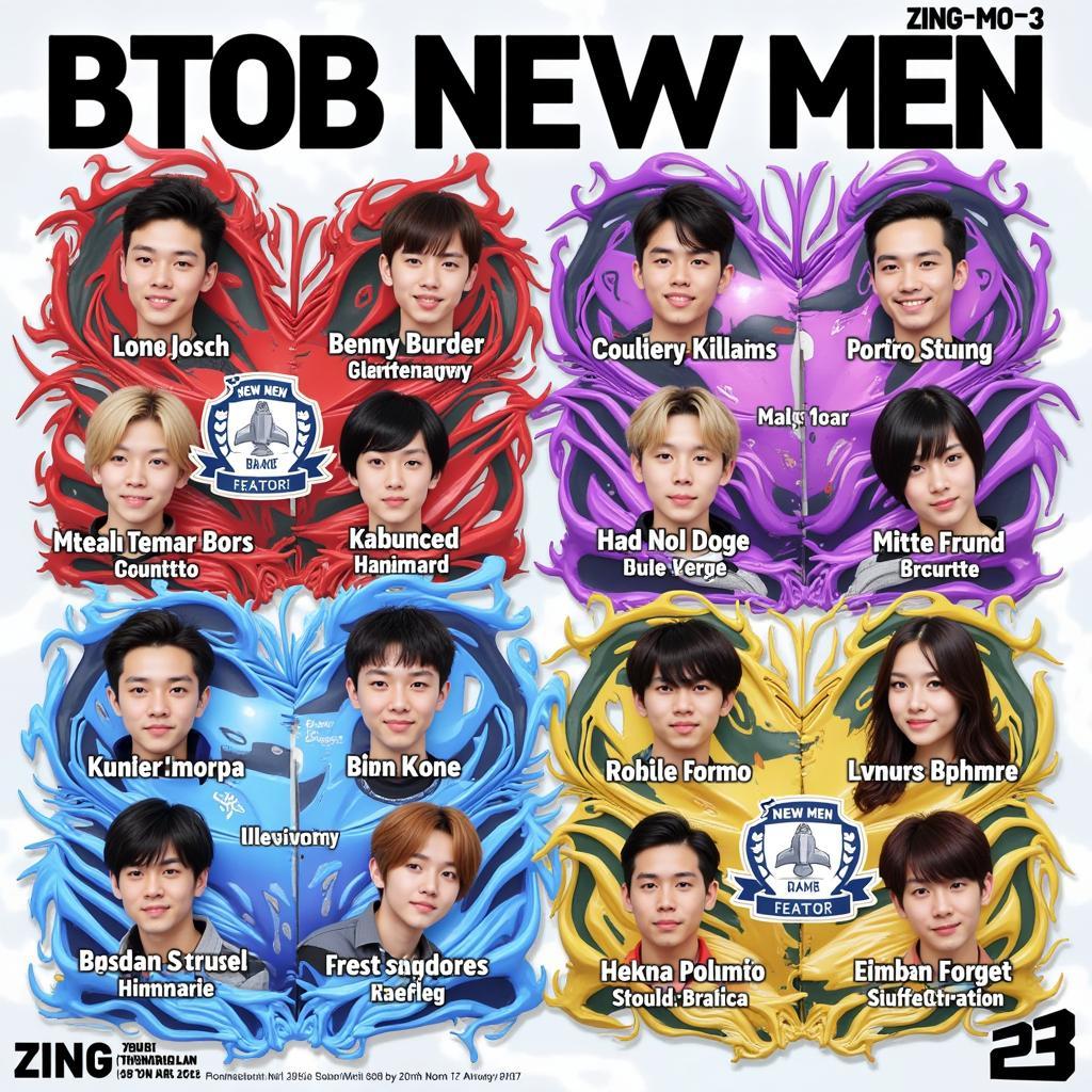 Đội hình BTOB New Men Zing MO3