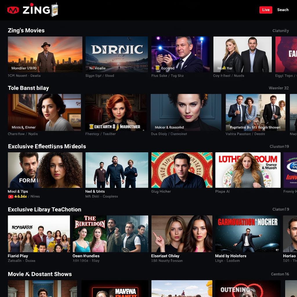 Kho nội dung đa dạng trên Bức Màn Bí Mật TV Zing