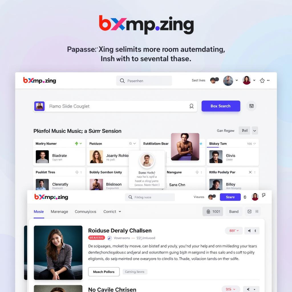 Giao diện chính bxhmp3.zing