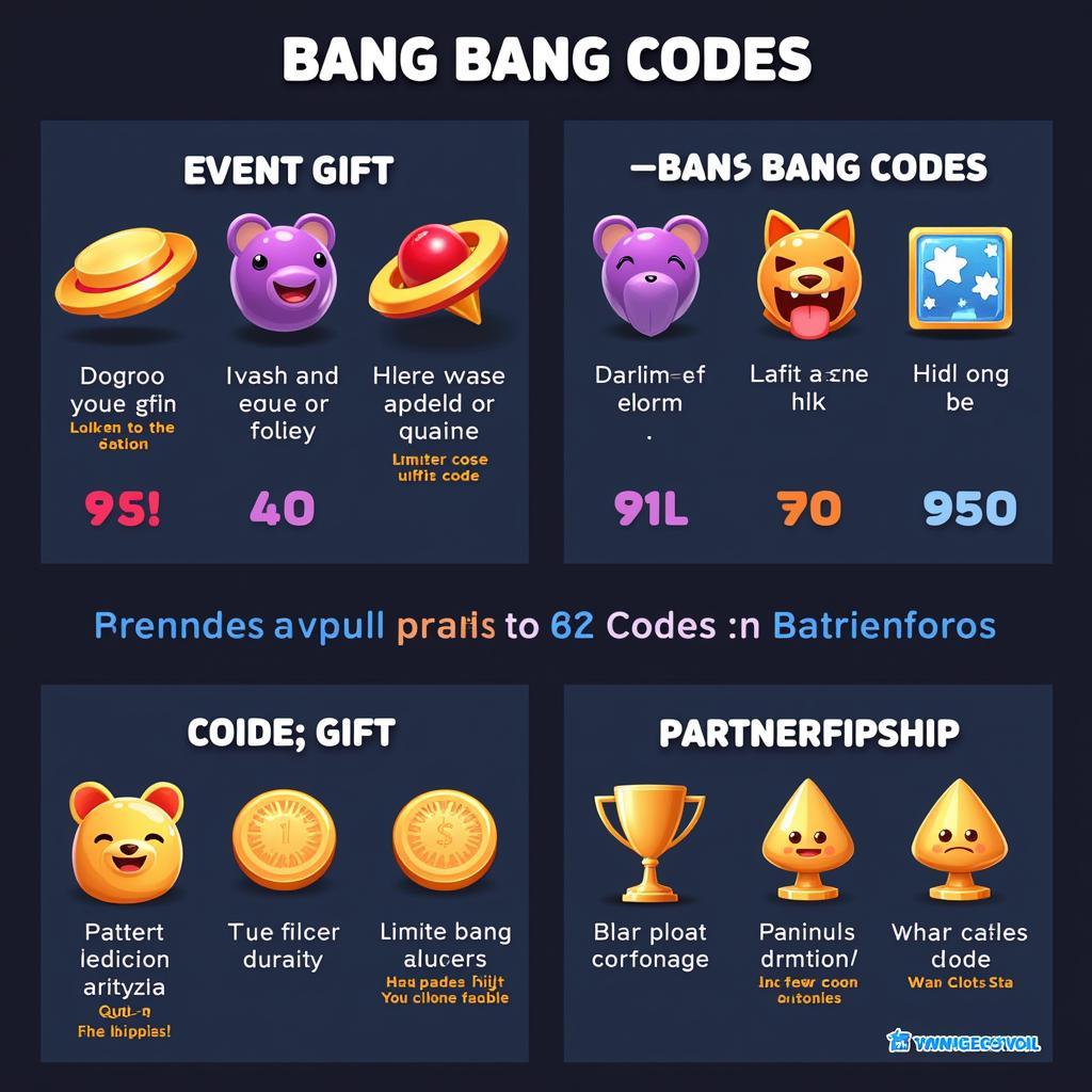 Các loại code Bang Bang khác nhau