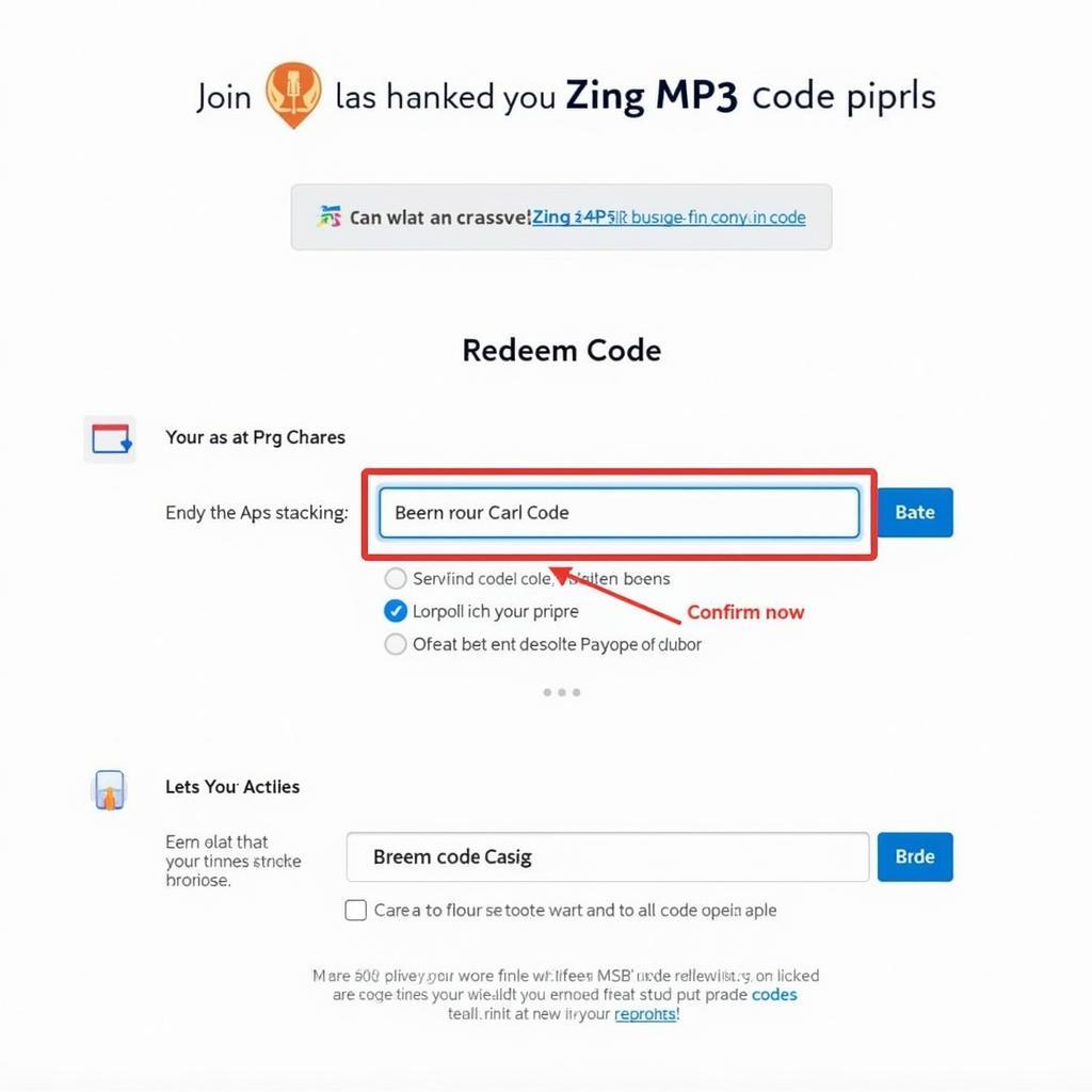 Cách nhập code MP3 Zing