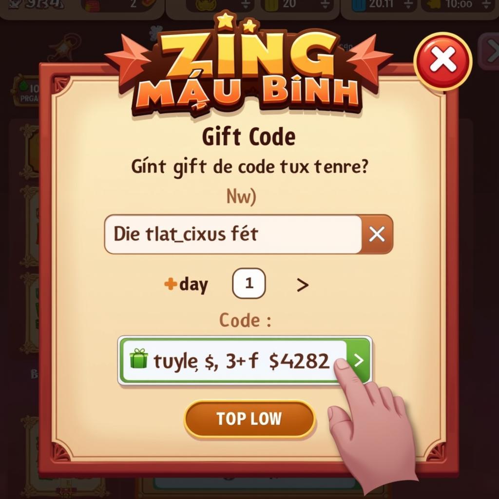 Cách Nhập Gift Code Zing Mậu Binh