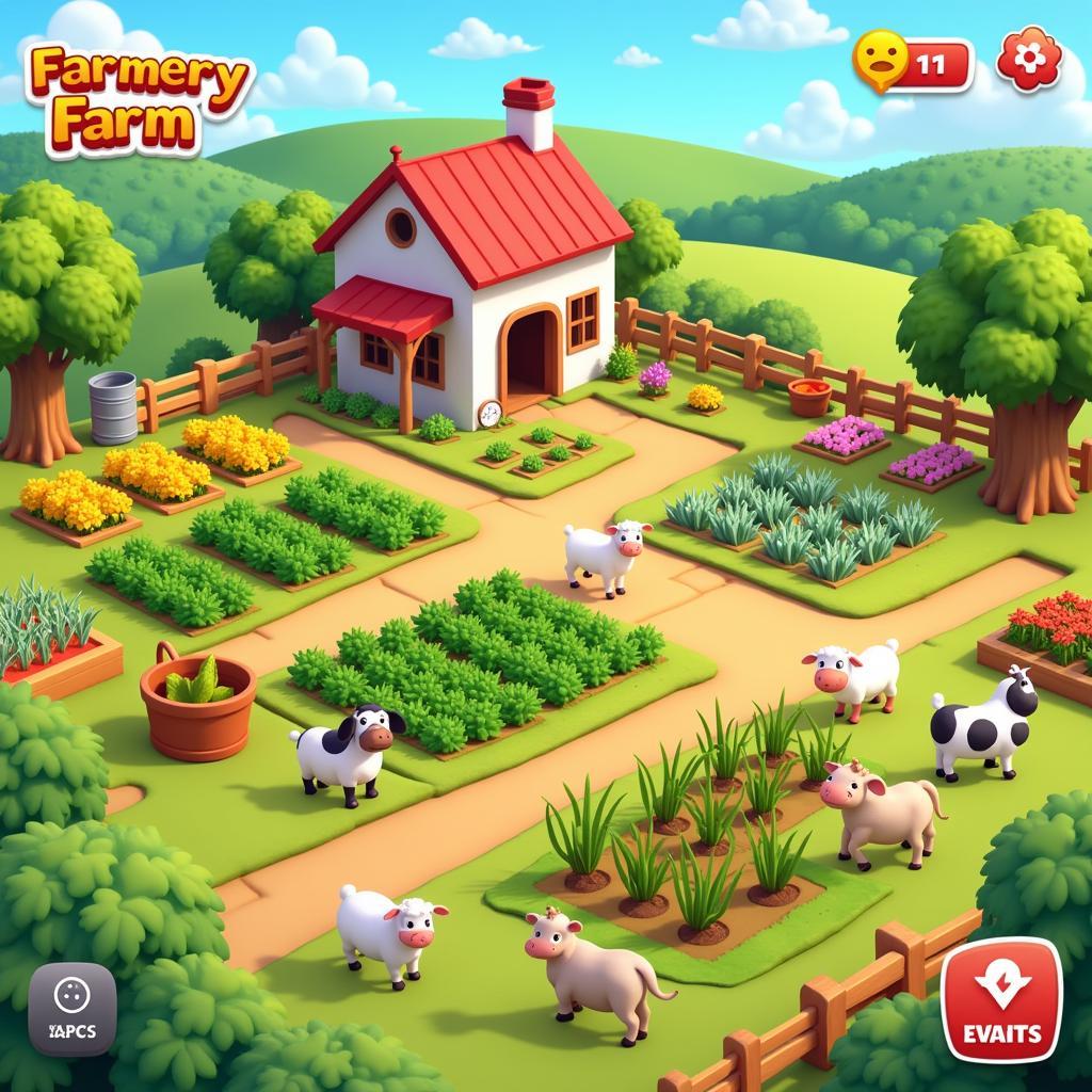 Chơi Farmery trên Zing Me hiệu quả