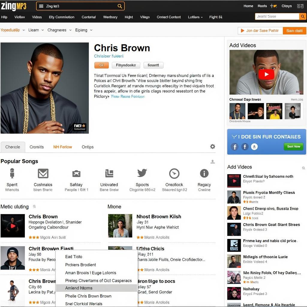 Chris Brown trên Zing MP3