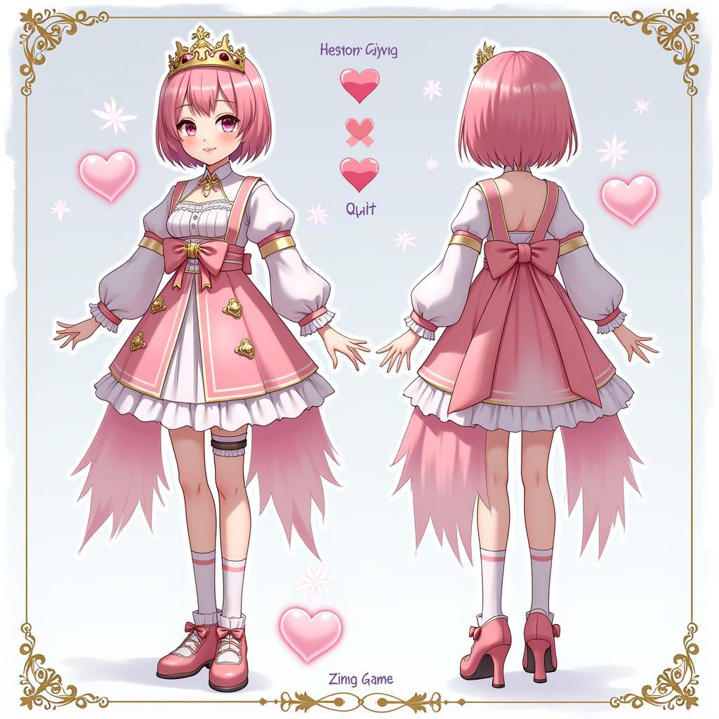 Nhân vật game Zing Game với trang phục Cinderella Girl