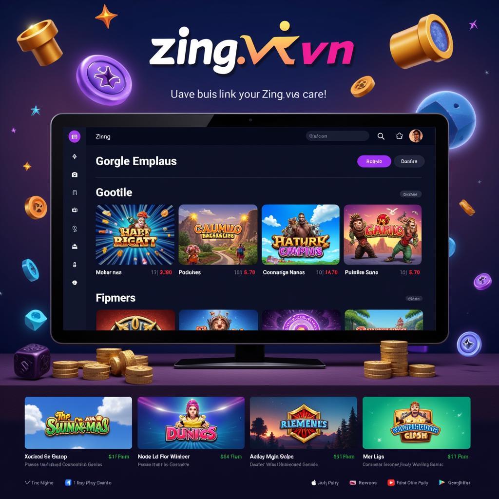 Nền tảng game hàng đầu Zing.vn với giao diện thân thiện, dễ sử dụng, thu hút đông đảo người chơi.