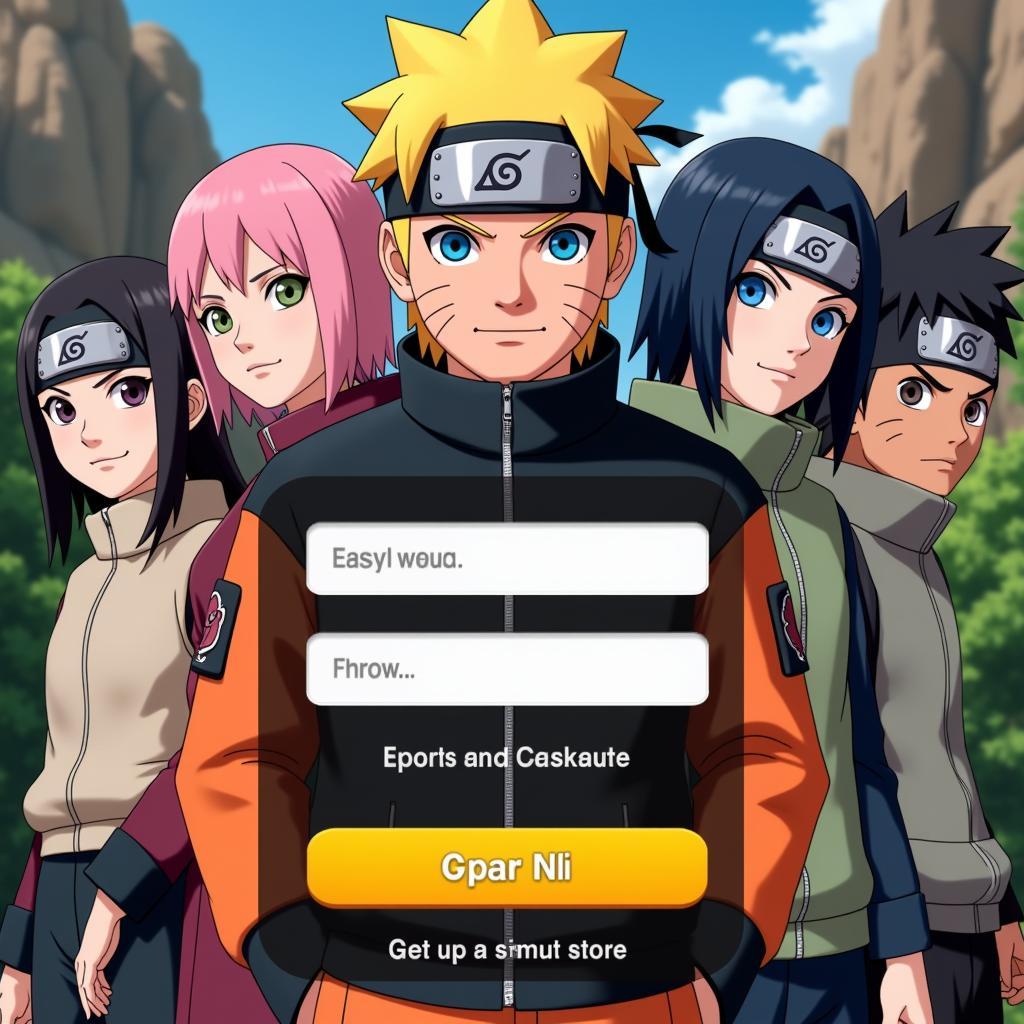 CS Naruto Cửu Vĩ Zing Me Màn Hình Đăng Nhập