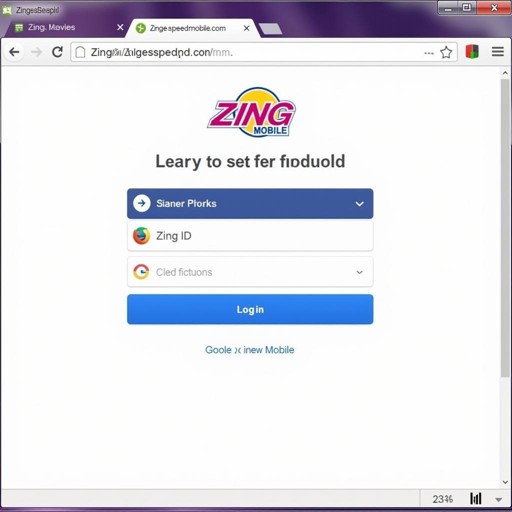 Đăng nhập Zing Speed Mobile trên PC