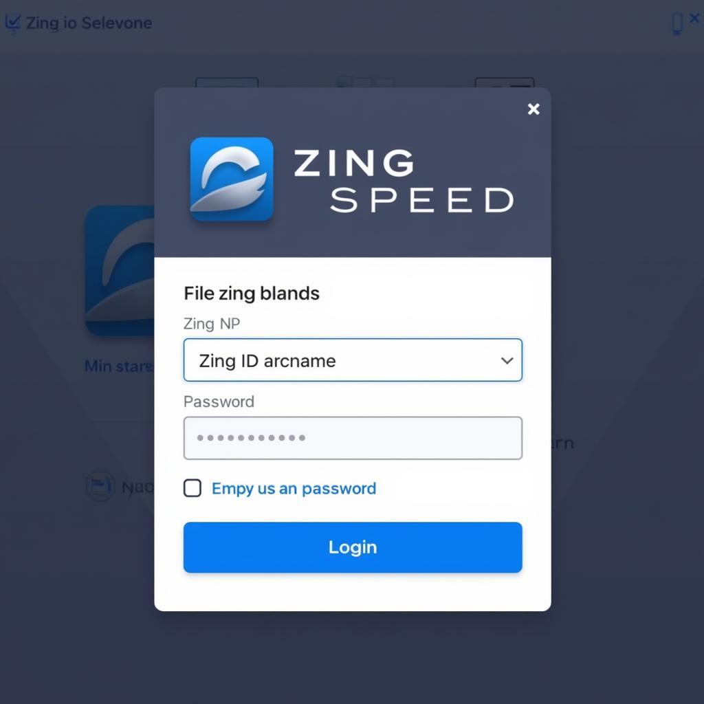 Đăng nhập Zing Speed PC bằng Zing ID