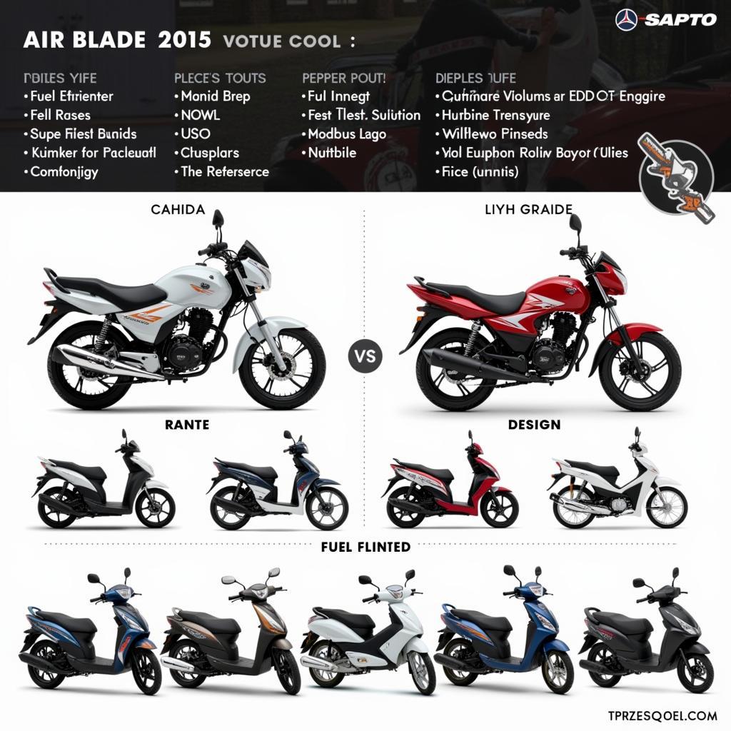 Đánh giá Air Blade 2015: So sánh với các dòng xe khác