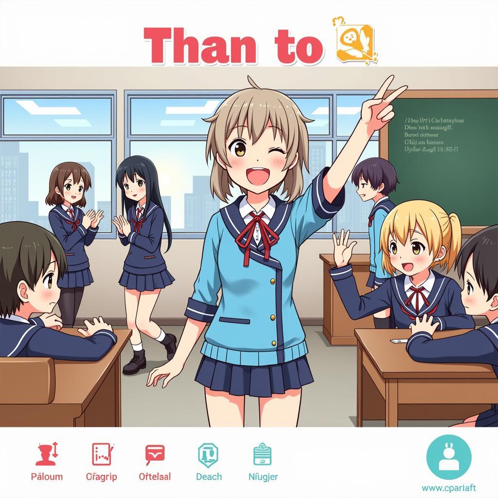 Danshi Koukousei no Nichijou Zing Giao Diện Game