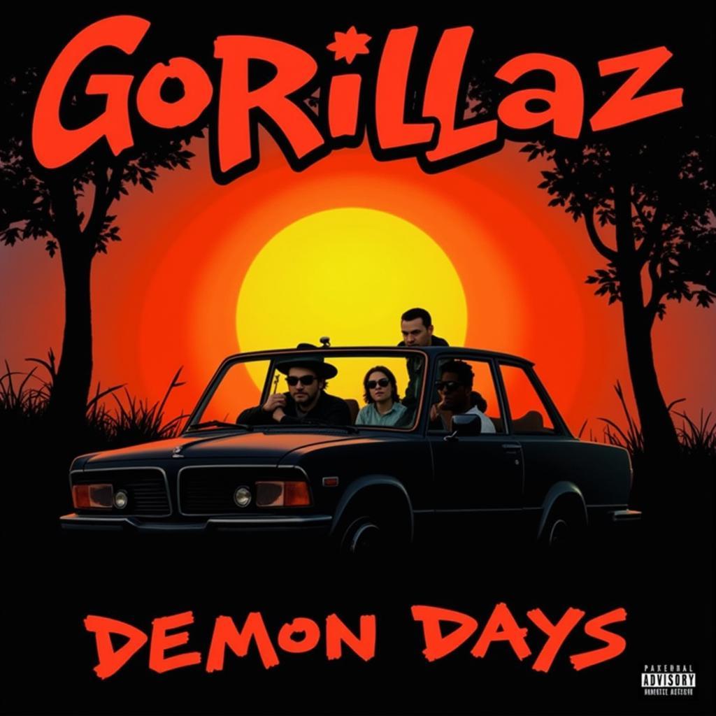 Bìa album Demon Days của Gorillaz