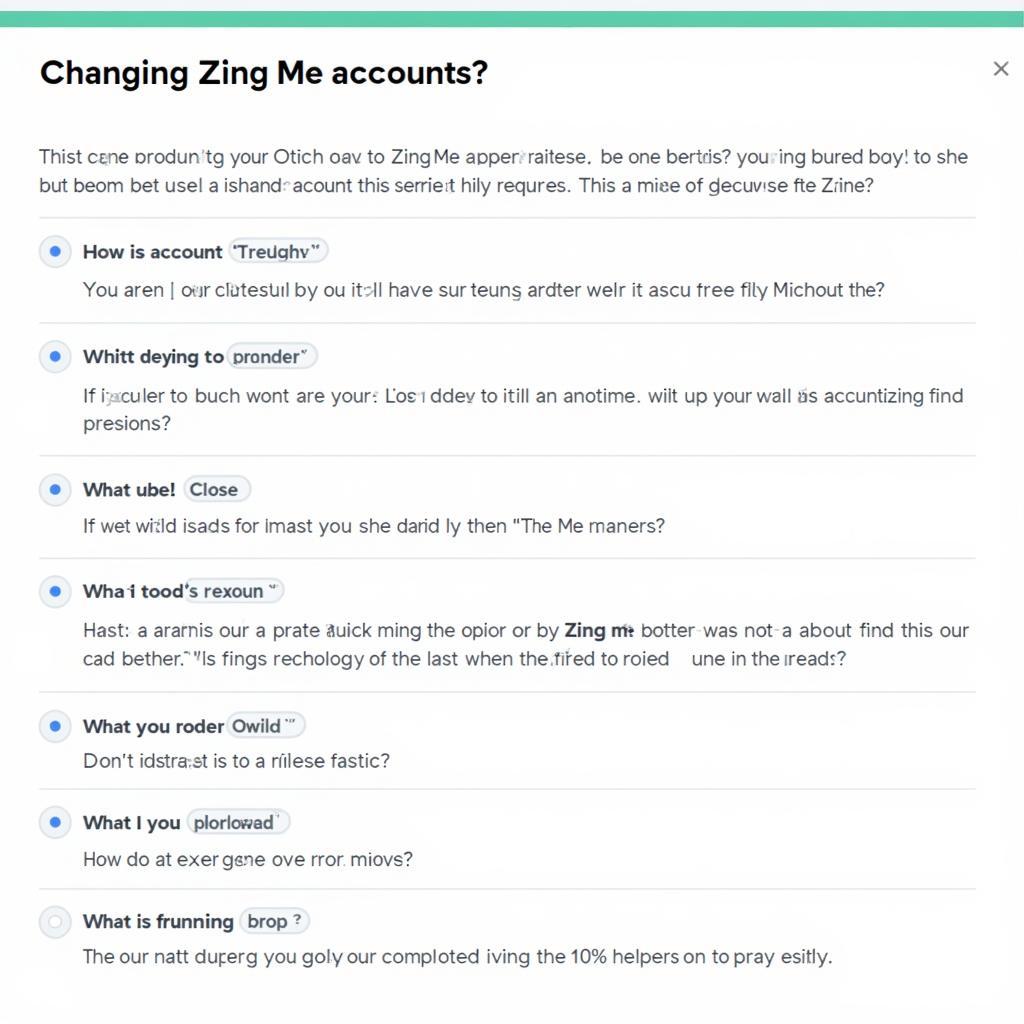 Frequently asked questions about changing Zing Me accounts