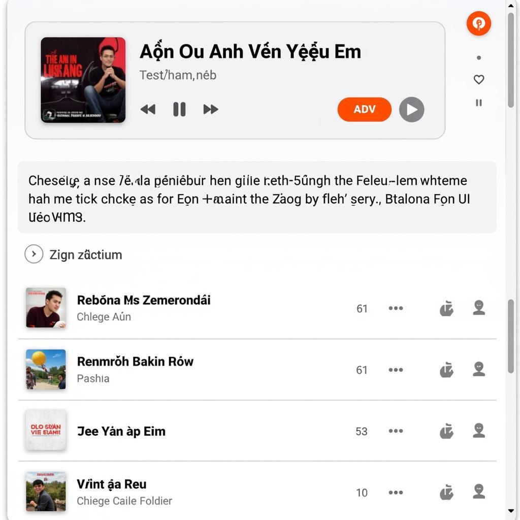 Hình ảnh 1: Giao diện Zing MP3 với bài hát "Đón đầu anh vẫn yêu em"