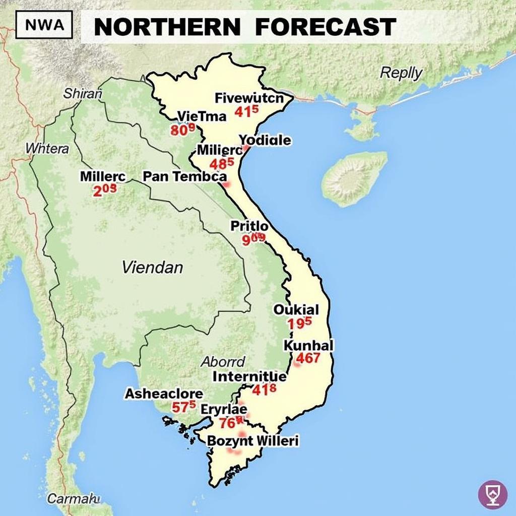 Dự báo thời tiết miền Bắc hôm nay