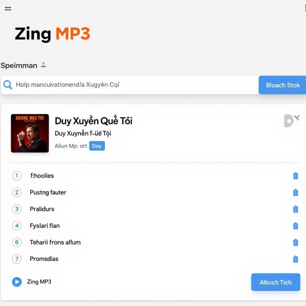 Duy Xuyên Quê Tôi Zing MP3 Giao Diện