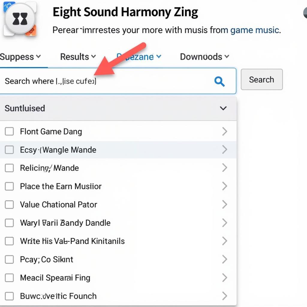 Tìm kiếm nhạc trên Eight Sound Harmony Zing