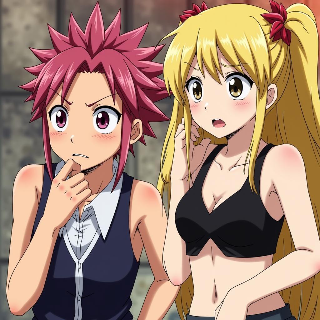 Lucy và Natsu trong Fairy Tail tập 31