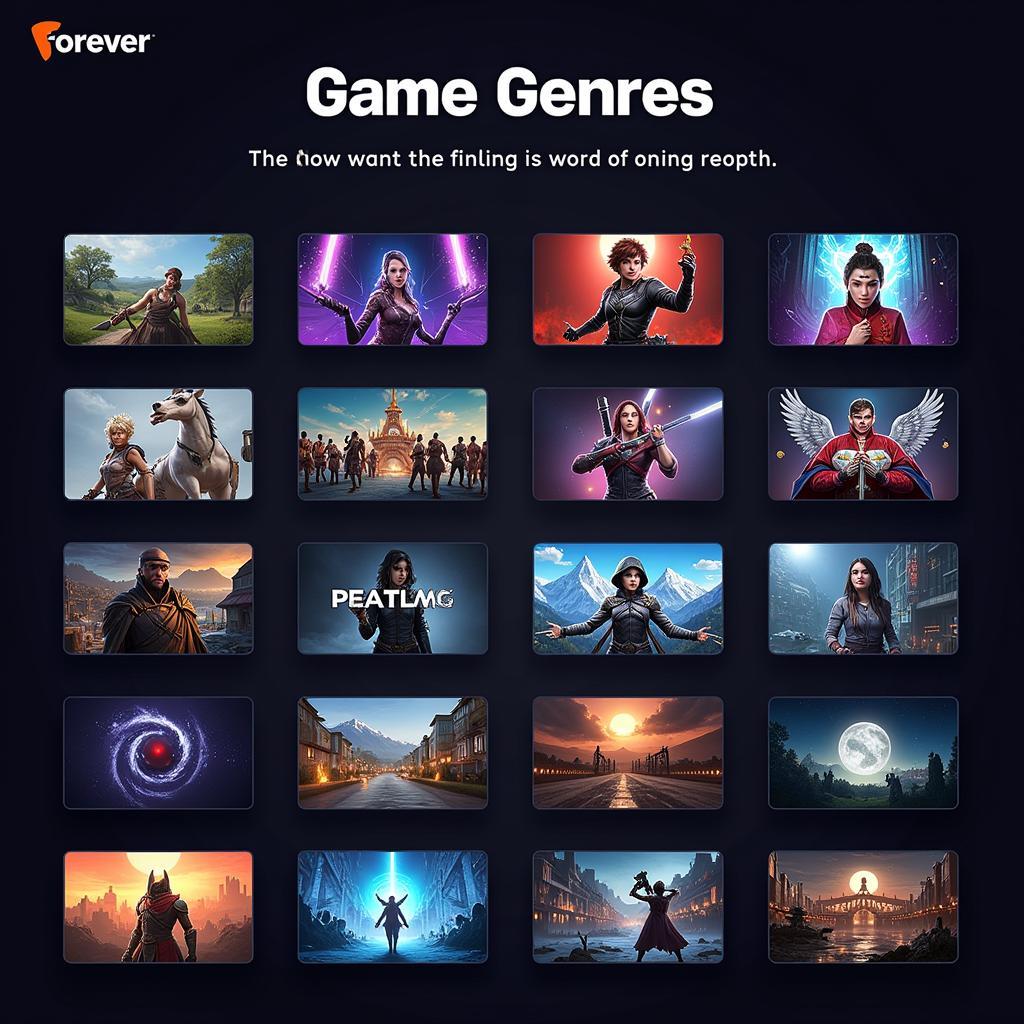 Sự đa dạng thể loại game trên Forever GH5 Zing