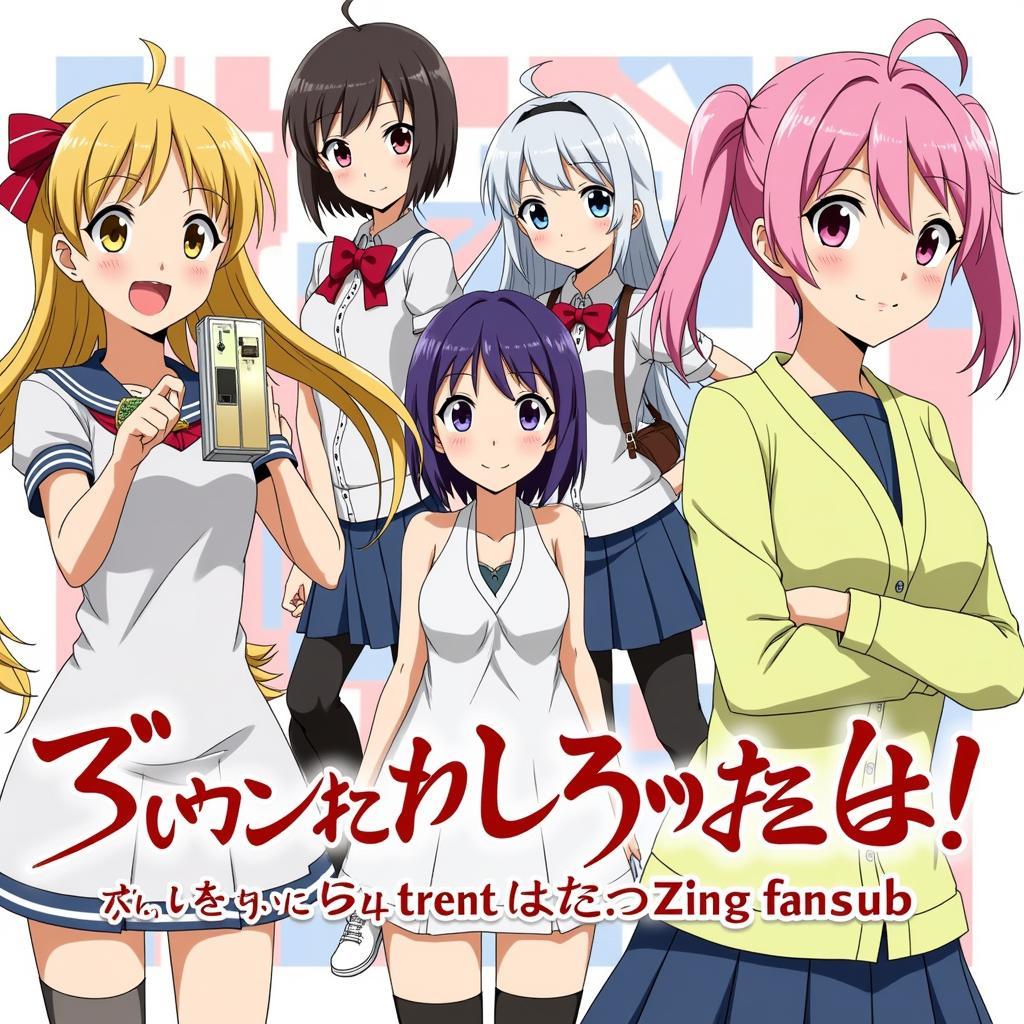 Poster Gakkougurashi Zing Fansub