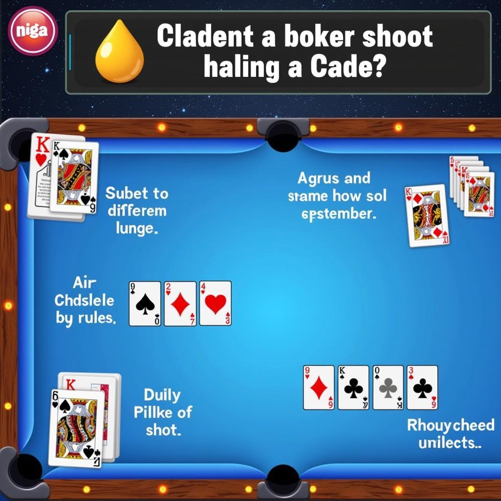 Luật chơi game bida card Zing Me