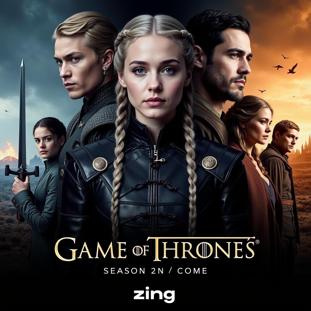 Poster Game of Thrones Season 2 trên Zing