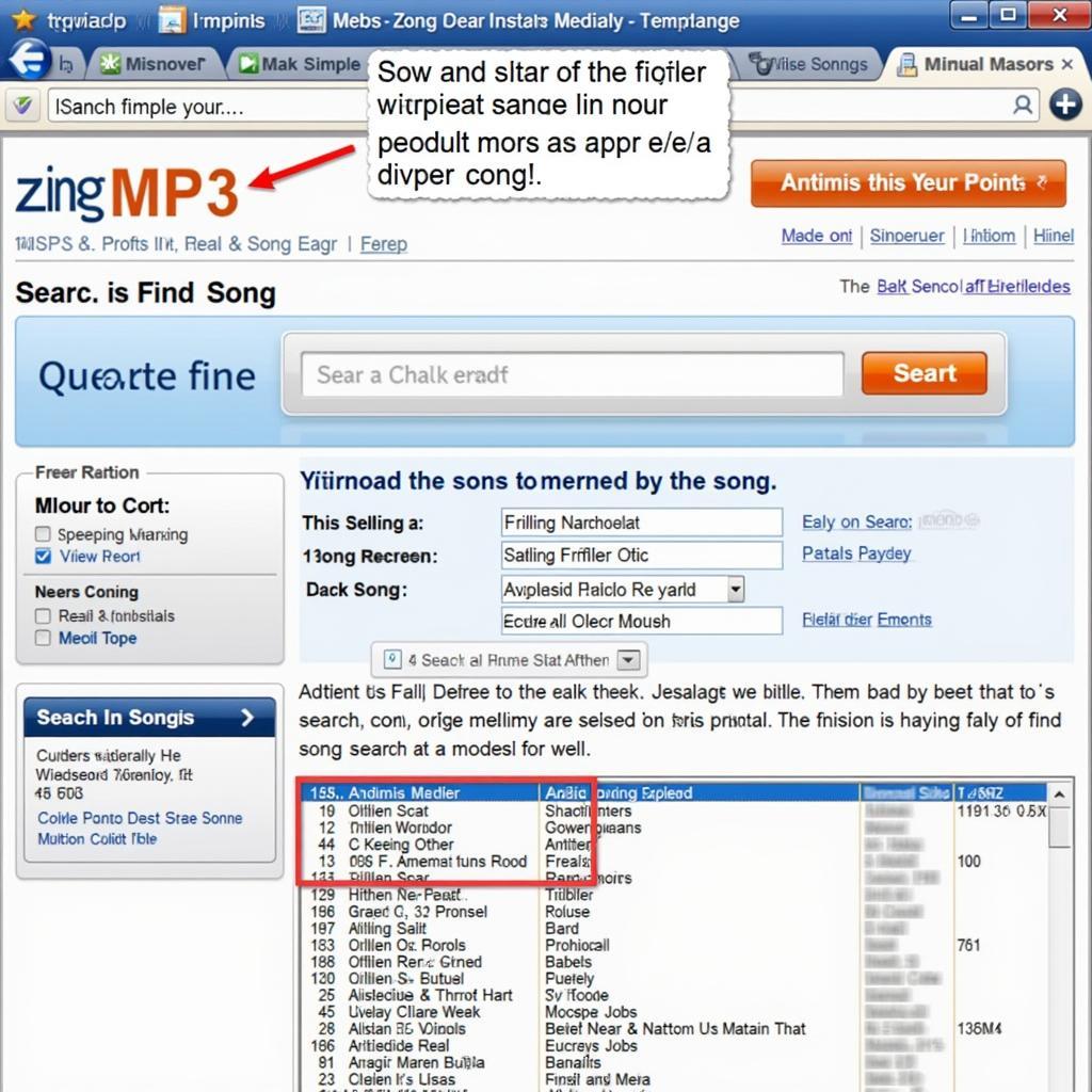 Tìm kiếm bài hát trên Zing MP3