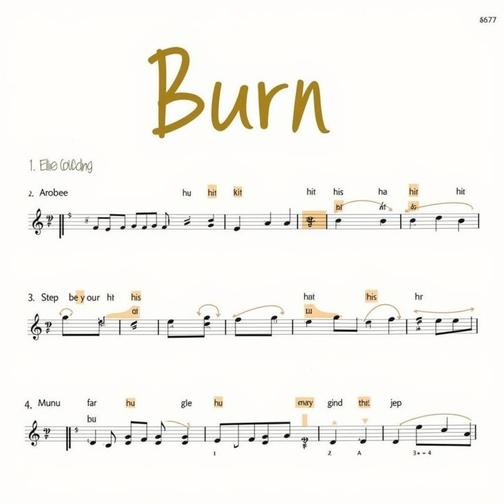 Giai điệu và ca từ Burn Ellie Goulding