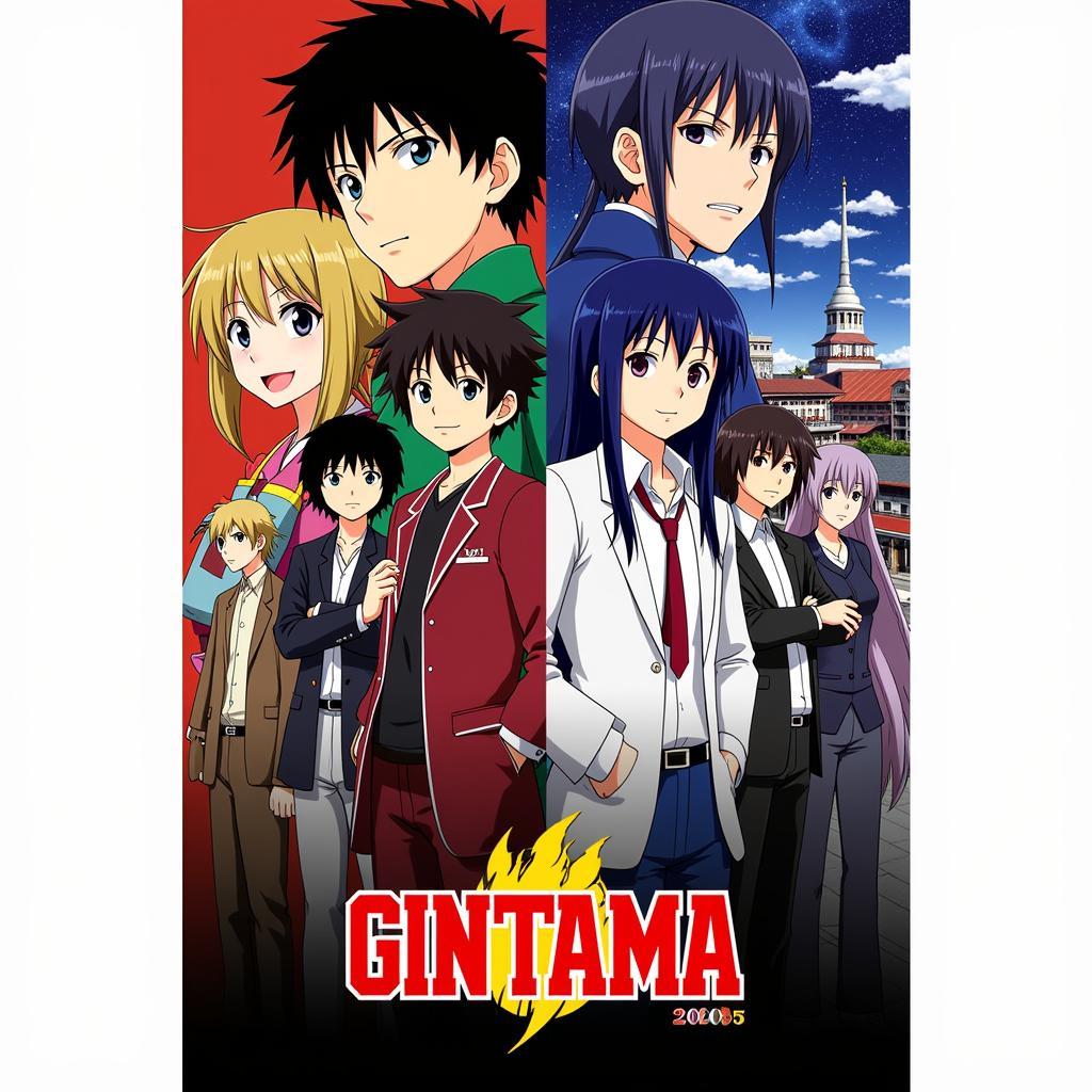 Poster chính thức của Gintama 2005 Zing