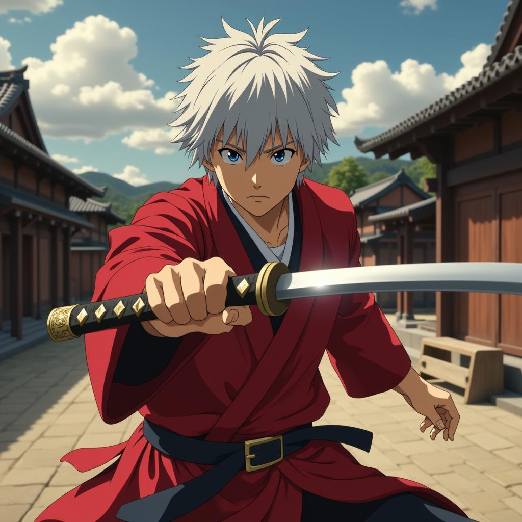 Cảnh hành động trong phim Gintama 2017 trên Zing TV