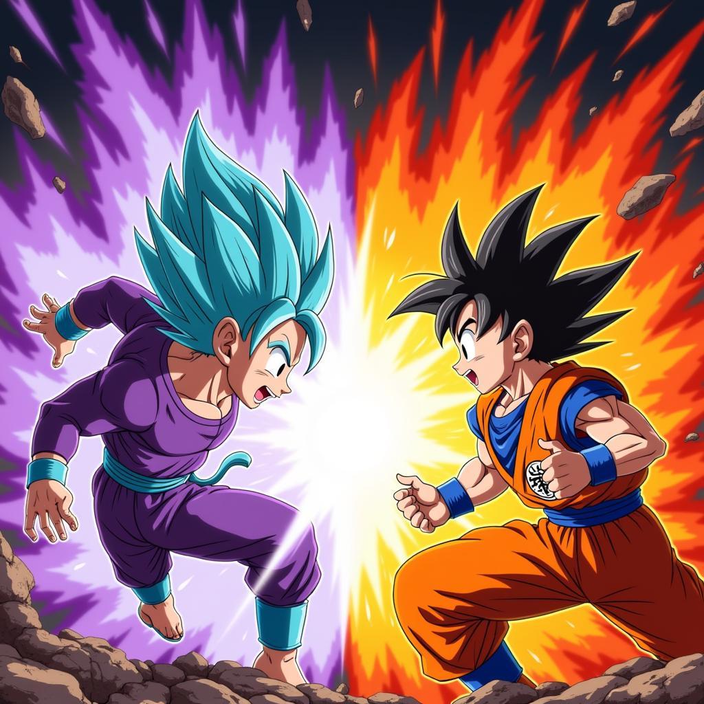 Goku và Jiren đối đầu trong 7 viên ngọc rồng siêu cấp tập 118 Zing TV