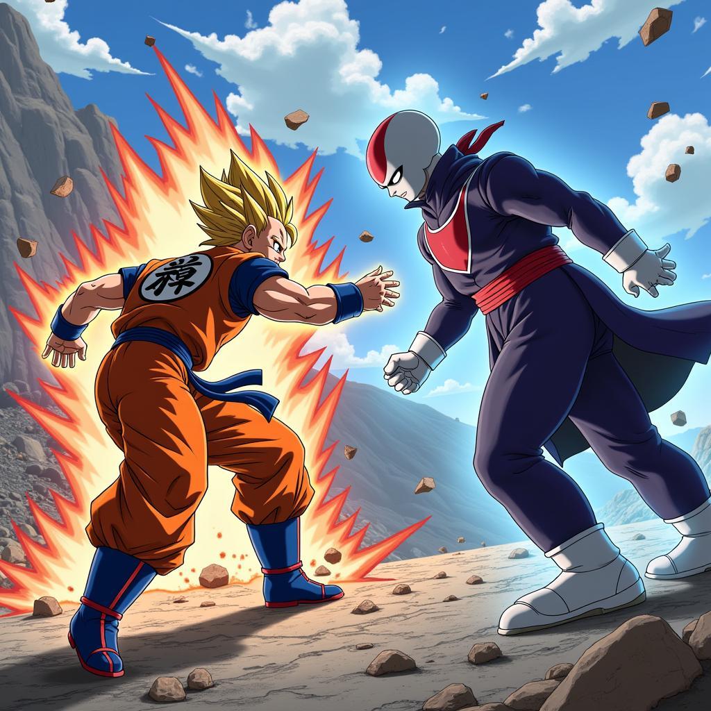 Trận chiến định mệnh giữa Goku và Jiren trong Dragon Ball Super 130