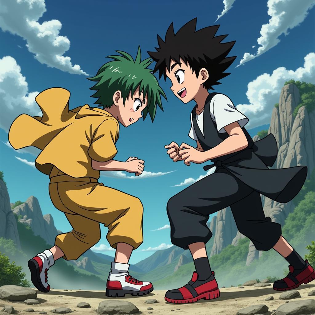 Gon và Killua chiến đấu trong tập 65 Hunter x Hunter trên Zing