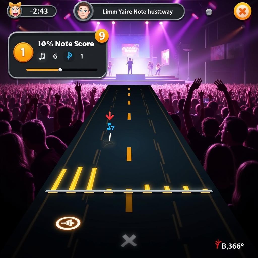 Giao diện game Guitar Huyền Thoại Zing