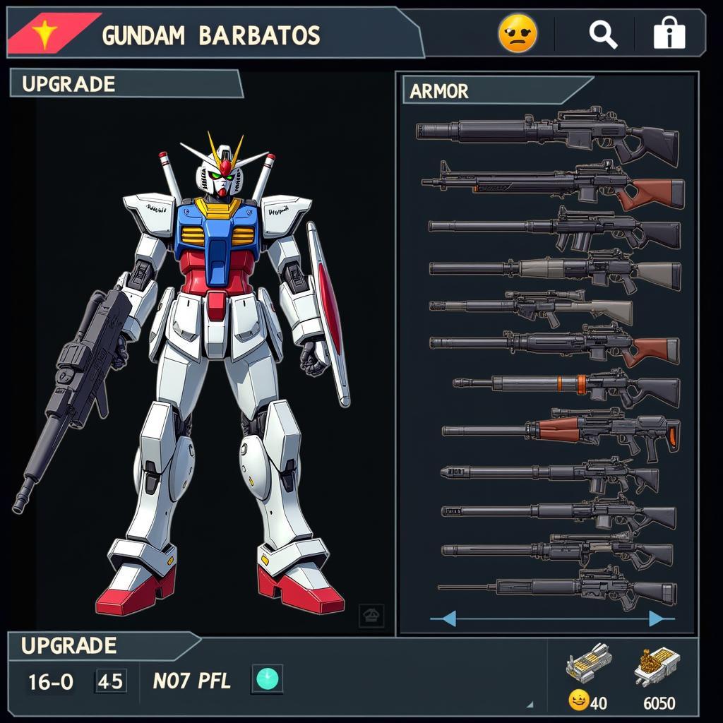 Gundam Barbatos Zing Game Nâng Cấp Trang Bị