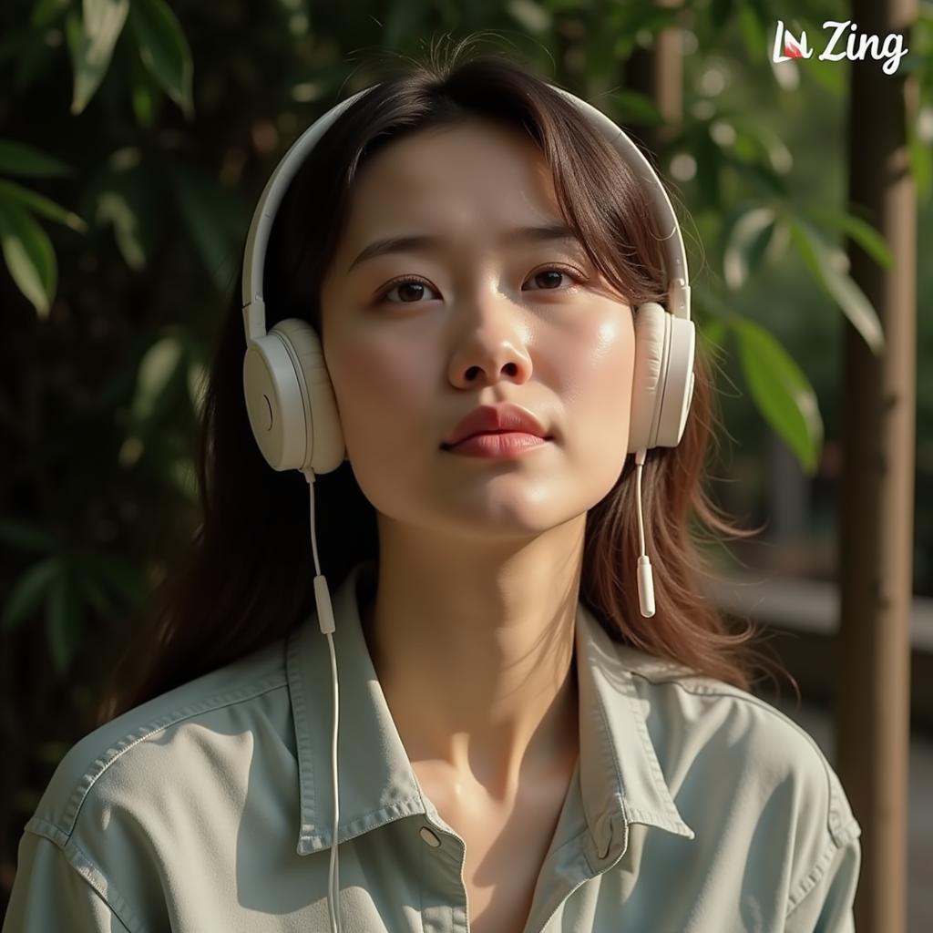 Hình ảnh người nghe nhạc Hòa Tâm Sáo Trúc trên Zing MP3 với cảm xúc thăng hoa