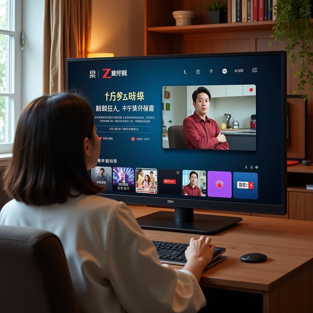 Giao diện xem phim Hoa Thiên Cốt trên Zing TV