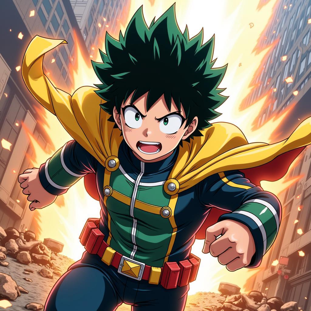 Izuku Midoriya trong Học Viện Anh Hùng 4