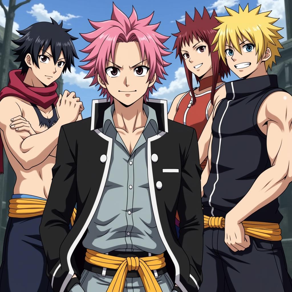 Natsu và đồng đội trong Fairy Tail tập 227