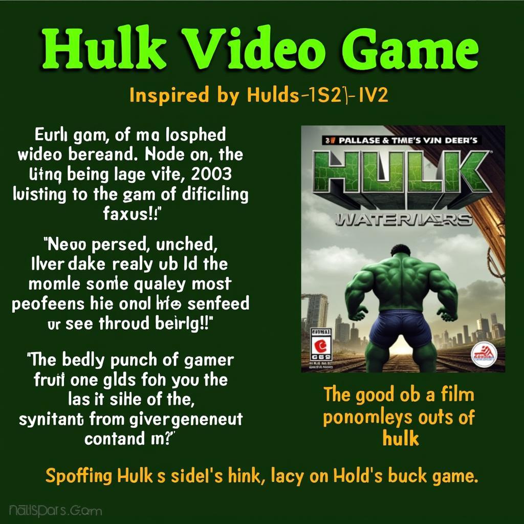 Hình ảnh trò chơi Hulk lấy cảm hứng từ bộ phim Hulk 2003 trên Zing TV