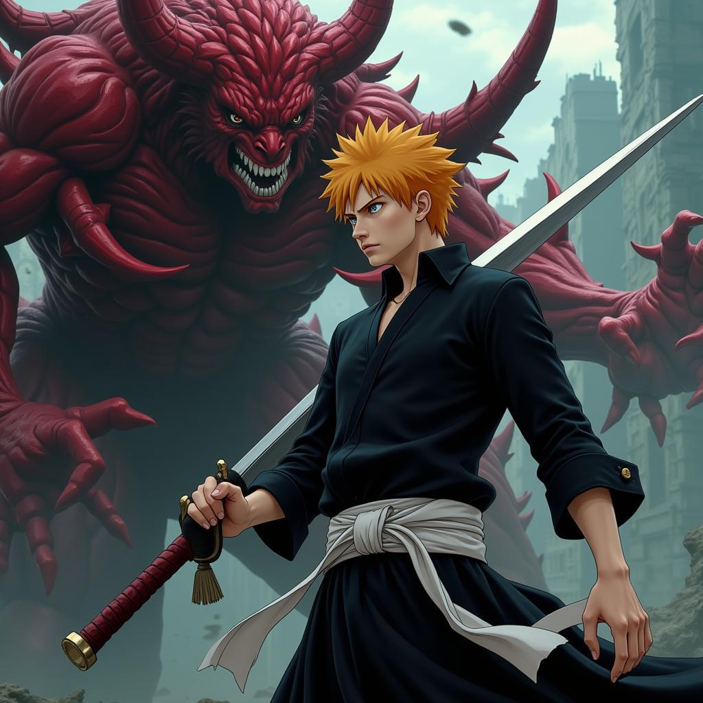 Ichigo Kurosaki đối mặt với kẻ thù